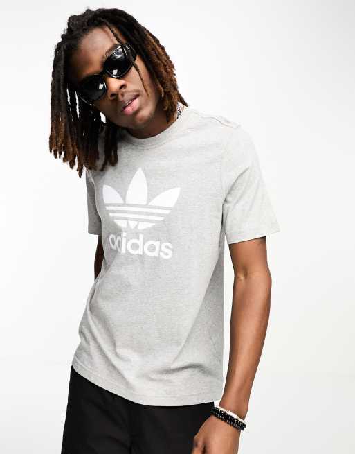 adidas Originals Adicolor t shirt in grey ASOS