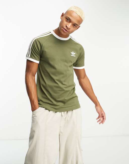Adidas olive green shirt top