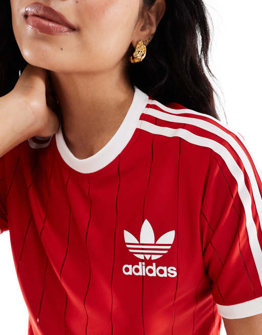 T shirt adidas red sale