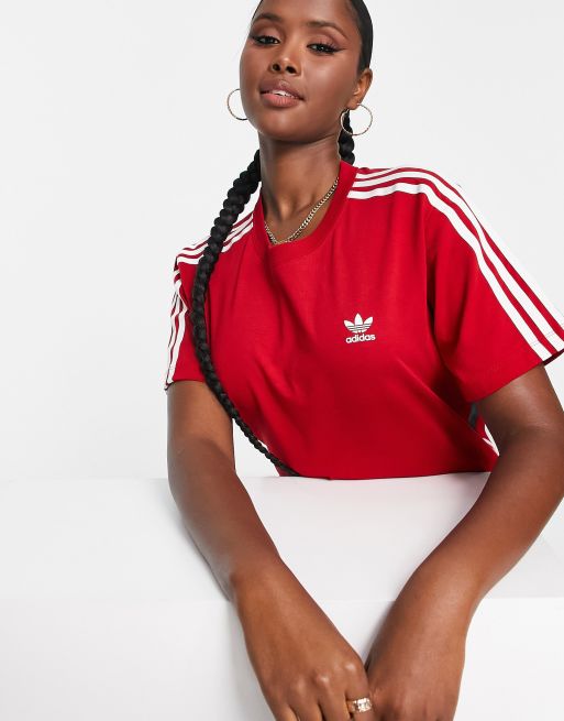 Adidas originals shirt rot on sale