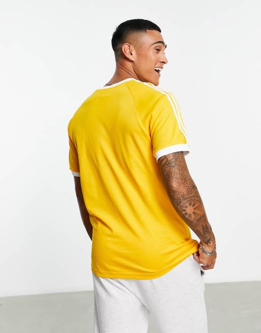 Adidas originals store yellow t shirt