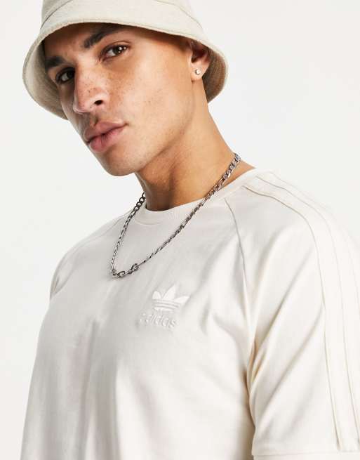 adidas Originals adicolor T shirt met 3 Stripes niet geverfd