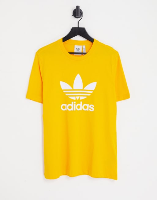 adidas Originals - adicolor - T-shirt met groot Trefoil-logo in goud