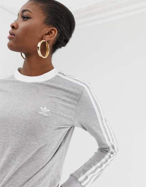 adidas Originals adicolor T shirt met lange mouwen en drie