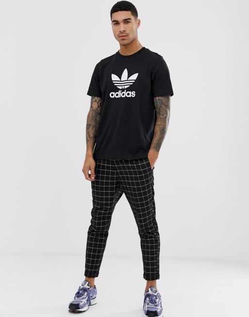 adidas Originals adicolor t shirt with trefoil logo in black cw0709