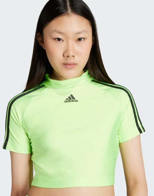 adidas Originals - Adicolor - Teamgeist - Baby tee in signaalgroen