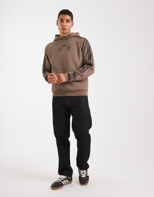 adidas Originals – Adicolor Teamgeist – Kapuzenpullover in Blanch Brown mit markanten Nähten, 2 von 5