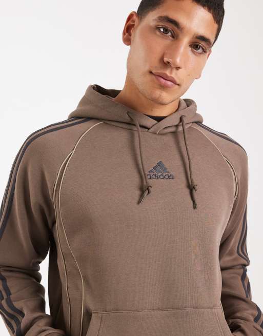 adidas Originals – Adicolor Teamgeist – Kapuzenpullover in Blanch Brown mit markanten Nähten, 3 von 5