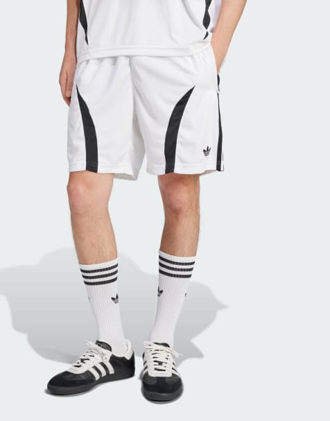 adidas Originals Adicolor teamgeist shorts in white / black - view 1