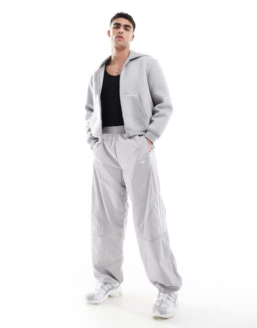 adidas Originals – Adicolor Teamgeist – Szare spodnie dresowe oversize
