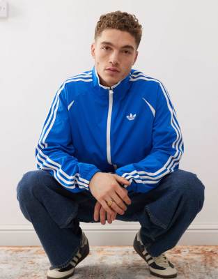 adidas Originals - Adicolor - Teamgeist - Trainingstop in blauw - view 1