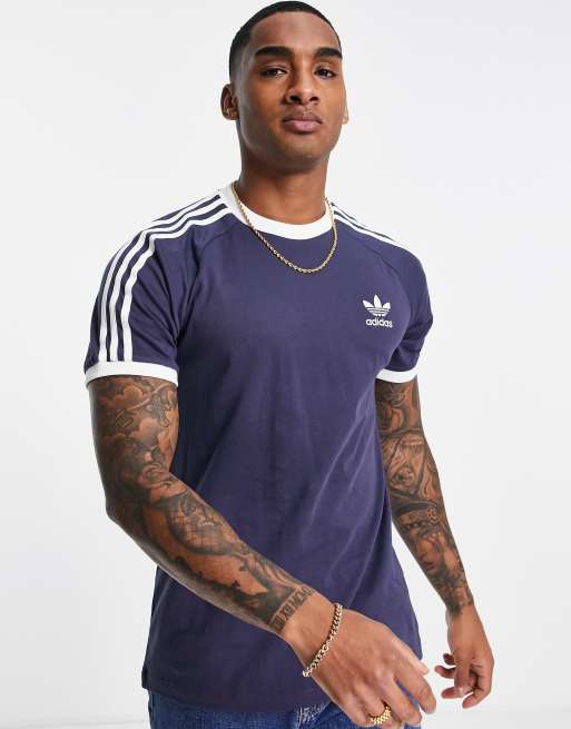 Adidas originals cheap navy t shirt