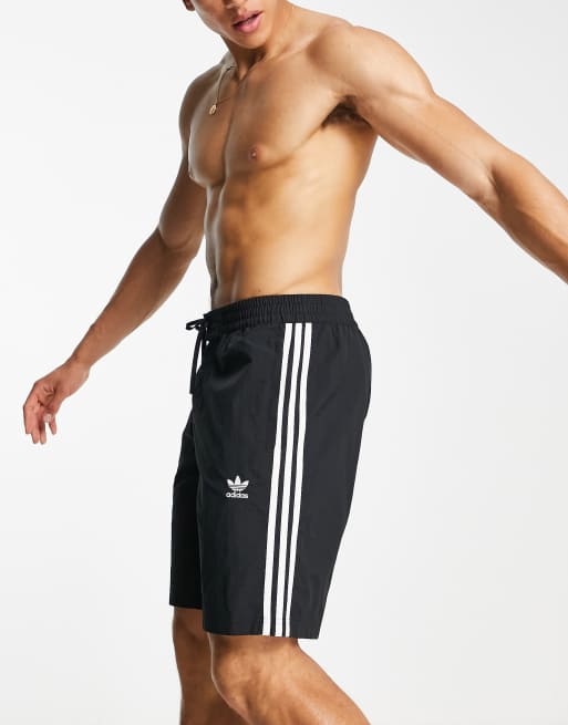 adidas Originals adicolor three stripe board in ASOS | black shorts