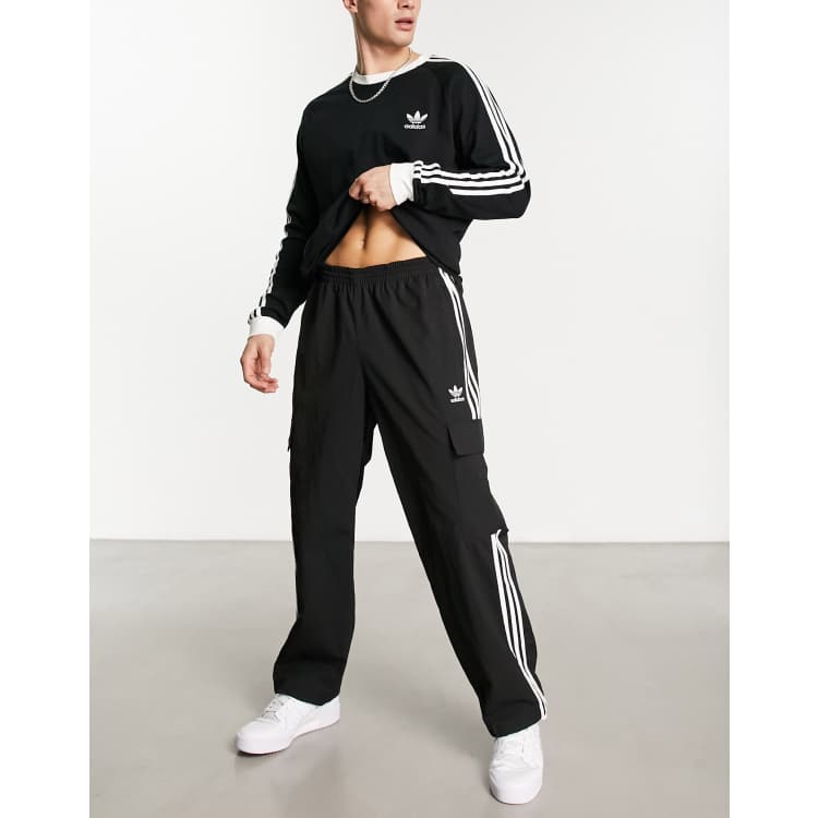 Adidas striped sweatpants discount