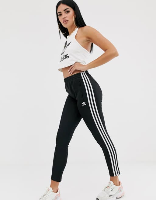 Adidas cigarette pants black clearance