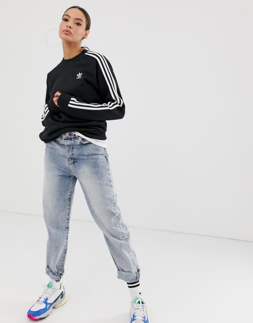 Three stripe crew neck sweat by adidas 2025