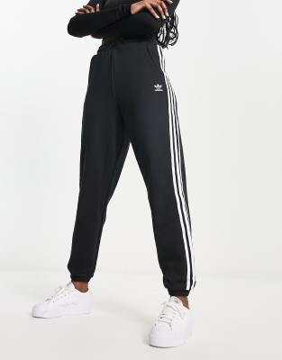 adidas 3 stripe cuffed track pants