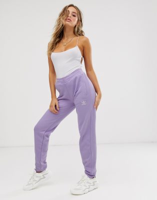 lilac adidas joggers