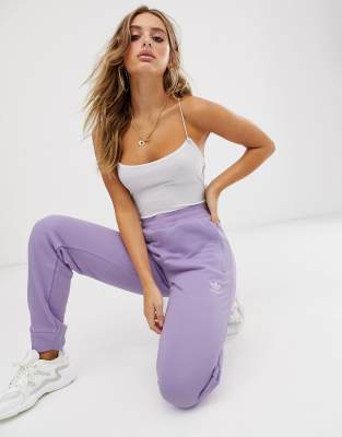 lilac adidas joggers