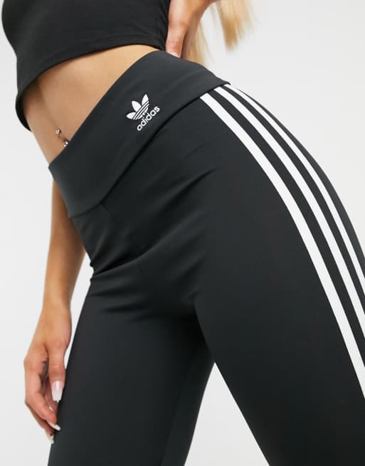 adidas Originals Three Stripe Leggings In Pink, ASOS