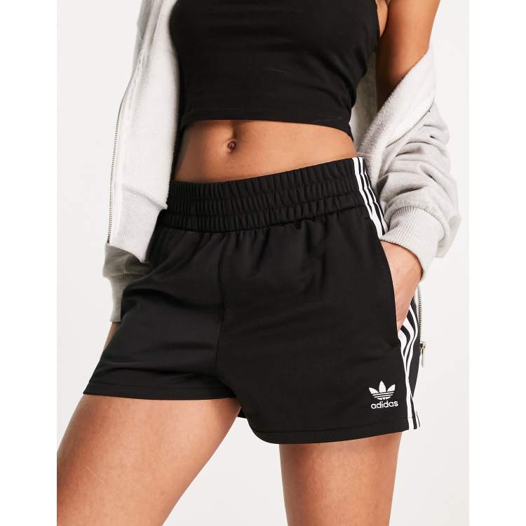 adidas Originals adicolor three waisted stripe in high shorts | black ASOS