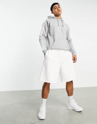 adidas grey three stripe sweatshirt