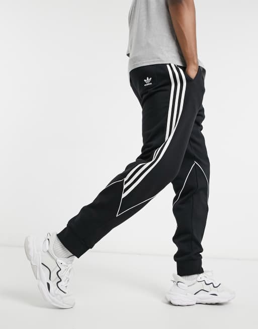 Adidas originals jersey joggers in black hotsell