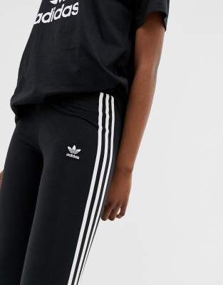 asos adidas 3 stripe leggings