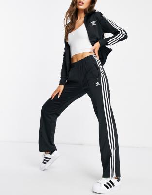 black adidas striped pants