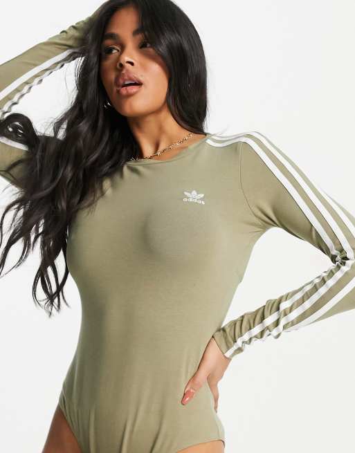 Adidas bodysuit khaki clearance