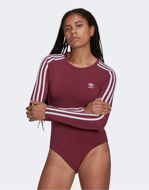 adidas Originals adicolor stripe long sleeve bodysuit in | ASOS