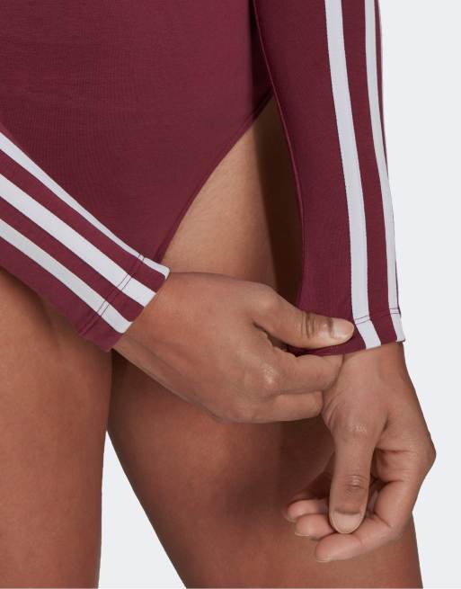 Adidas burgundy bodysuit hot sale