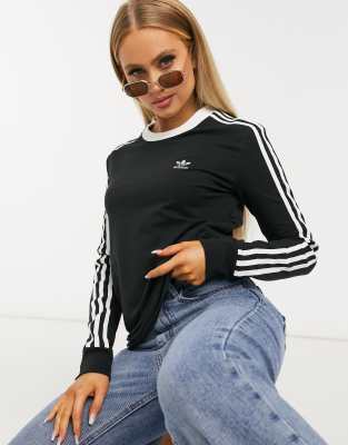 adidas originals three stripe long sleeve