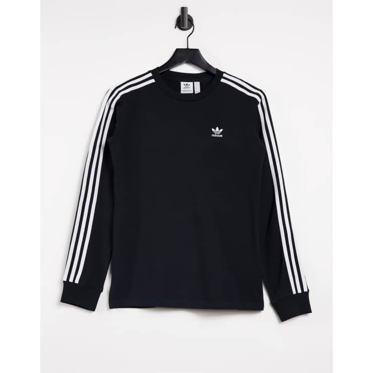 adidas Originals adicolor three stripe long sleeve t-shirt in