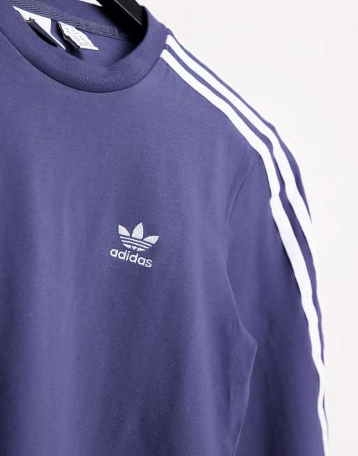 adidas navy long sleeve shirt