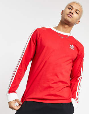 adidas three stripe shirt long sleeve