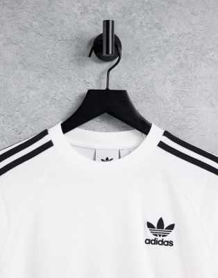 adidas originals adicolor three stripe sweatshirt in black