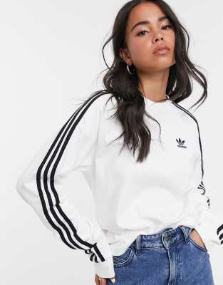 white adidas long sleeve top