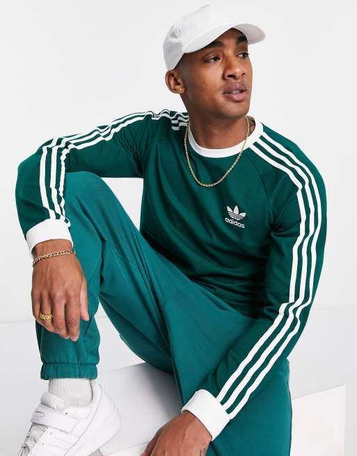 adicolor three stripe long sleeve top collegiate | ASOS