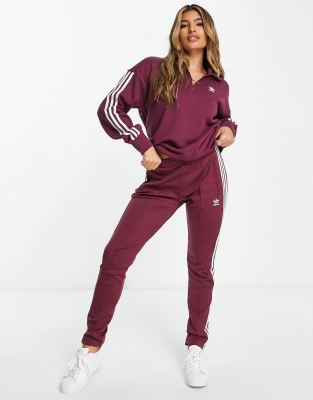 adidas 3 stripe quarter zip sweater