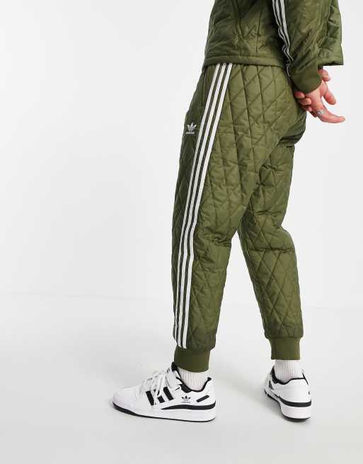 Men's Adidas Originals Adicolor Classics SST Quilted Track Pants Olive  Jogger XL