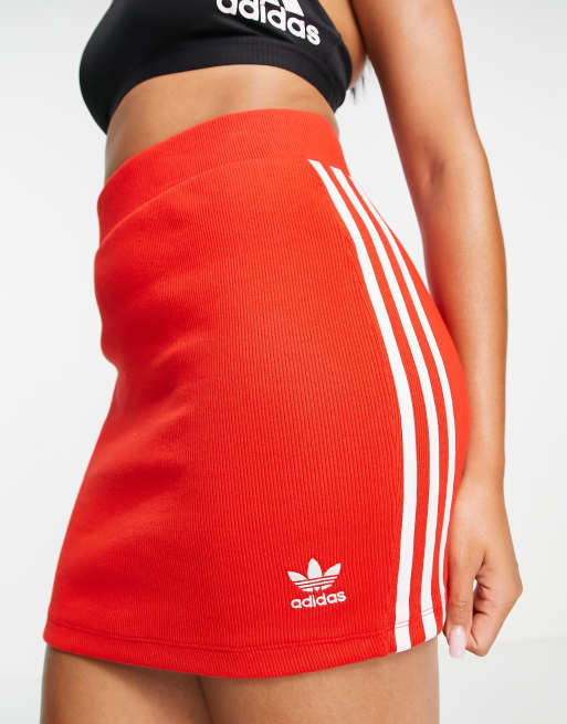 Red online adidas skirt
