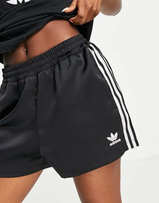 adidas Satin Shorts - Black, Men's Lifestyle