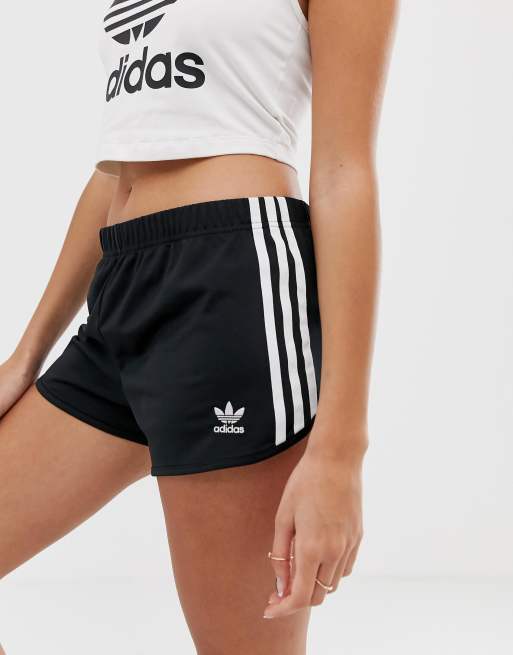 Adidas originals adicolor three stripe shorts in black on sale