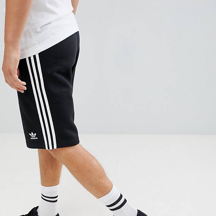 adidas Originals adicolor three stripe shorts in black | ASOS