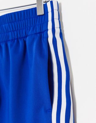 adidas originals adicolor three stripe shorts in blue
