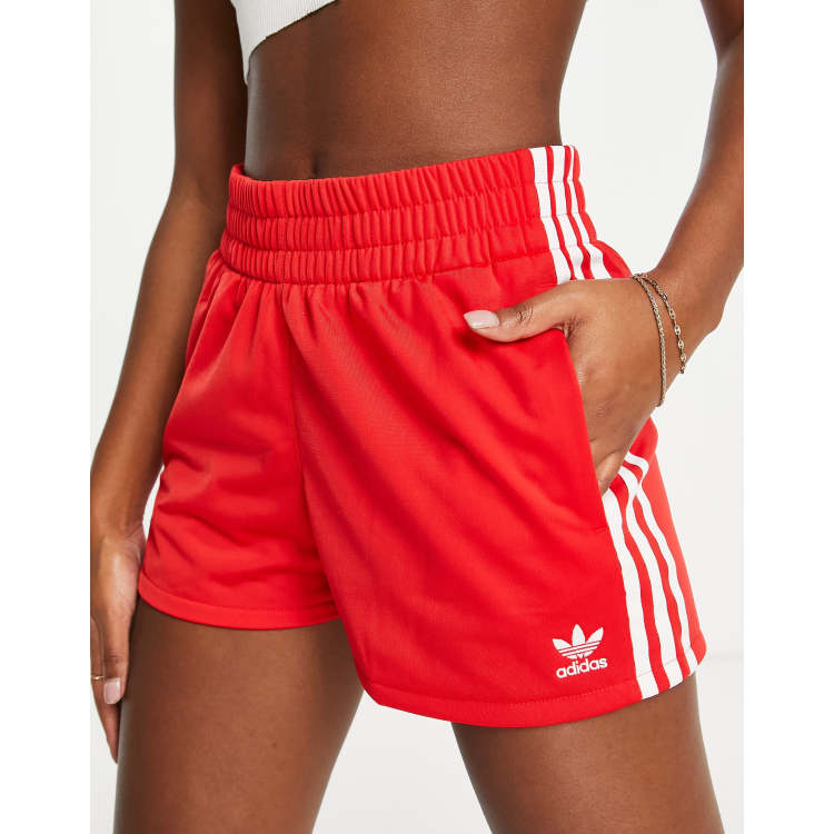 Red adidas shorts womens new arrivals