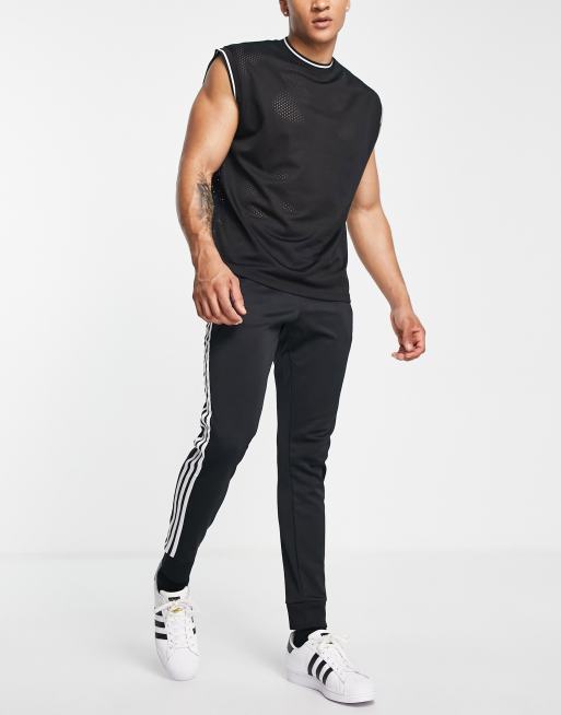 Skinny grey adidas joggers sales