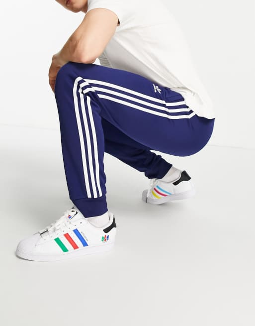 Adidas originals 3 stripe joggers mens sale