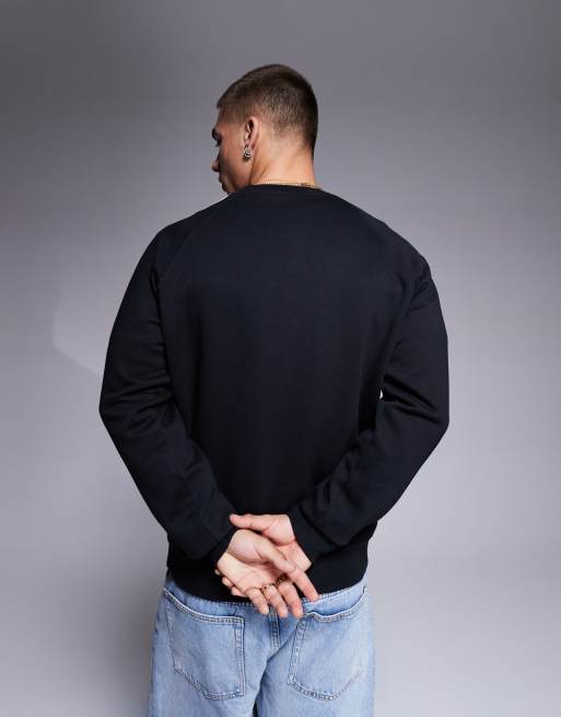 Adidas 3 stripe crew sweatshirt clearance